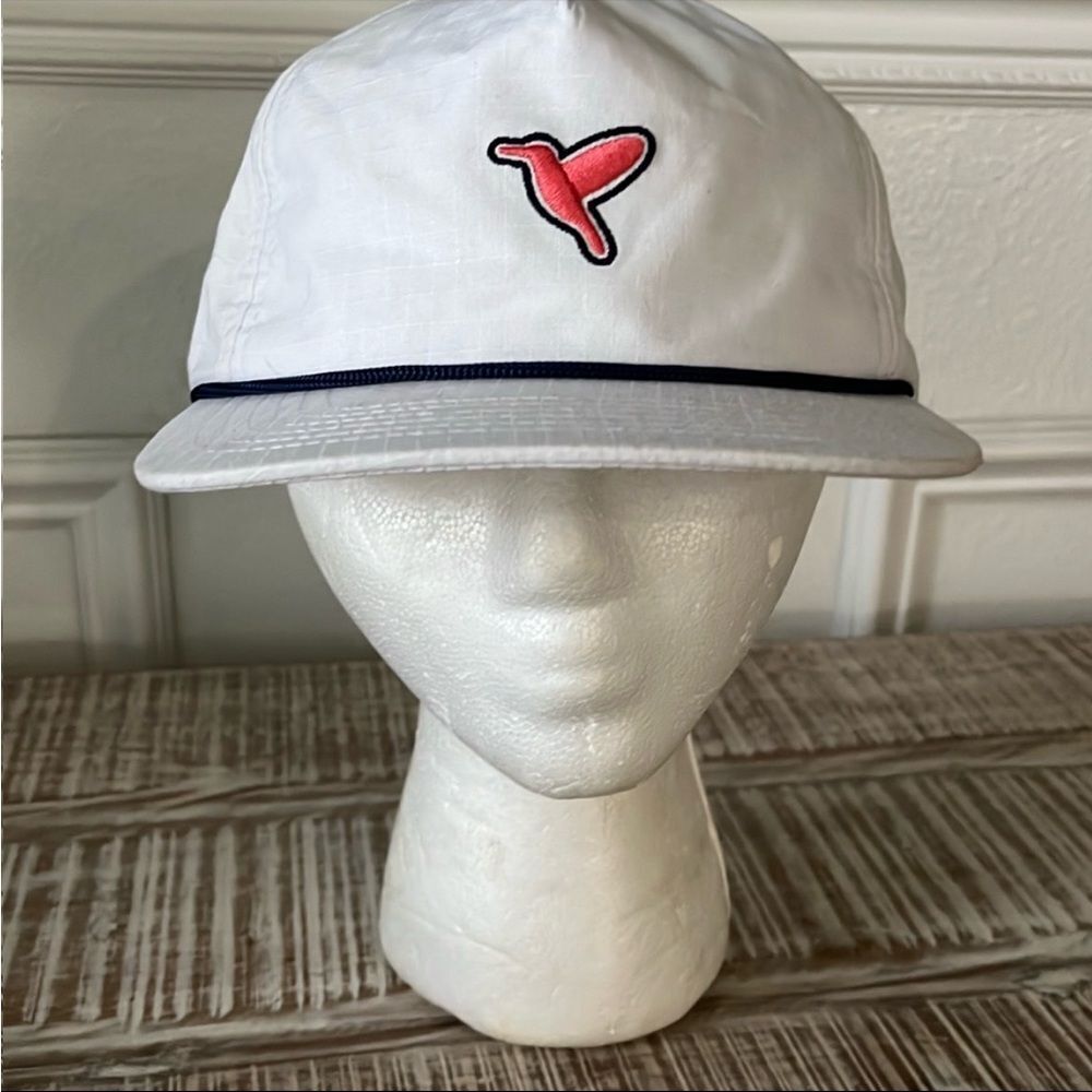 Birddogs White and Red Logo Golf Hat